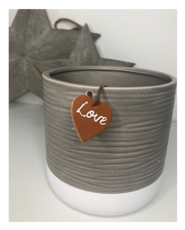 Ceramic Pot with Tag